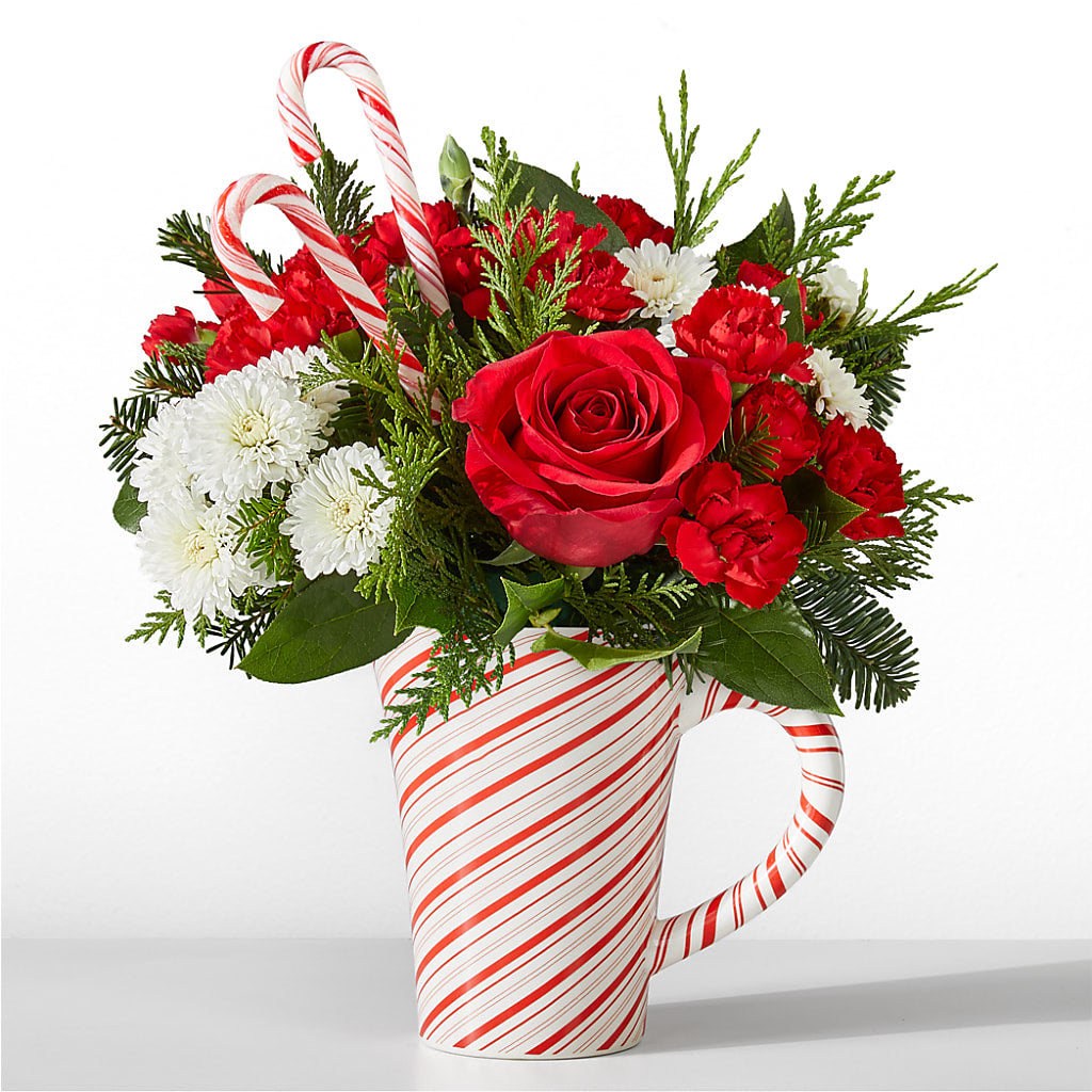 Peppermint Swirl Mug – Maplewood Florist, Maplewood NJ