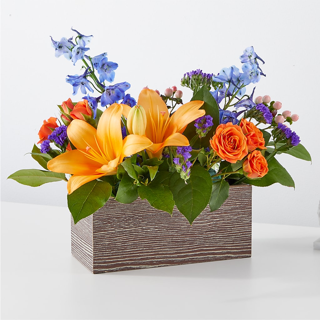Radiant Citrus Box Bouquet – Maplewood Florist, Maplewood NJ
