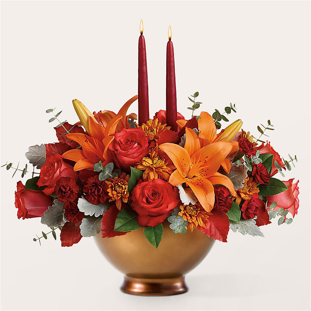 Fruits of Fall Centerpiece – Maplewood Florist, Maplewood NJ