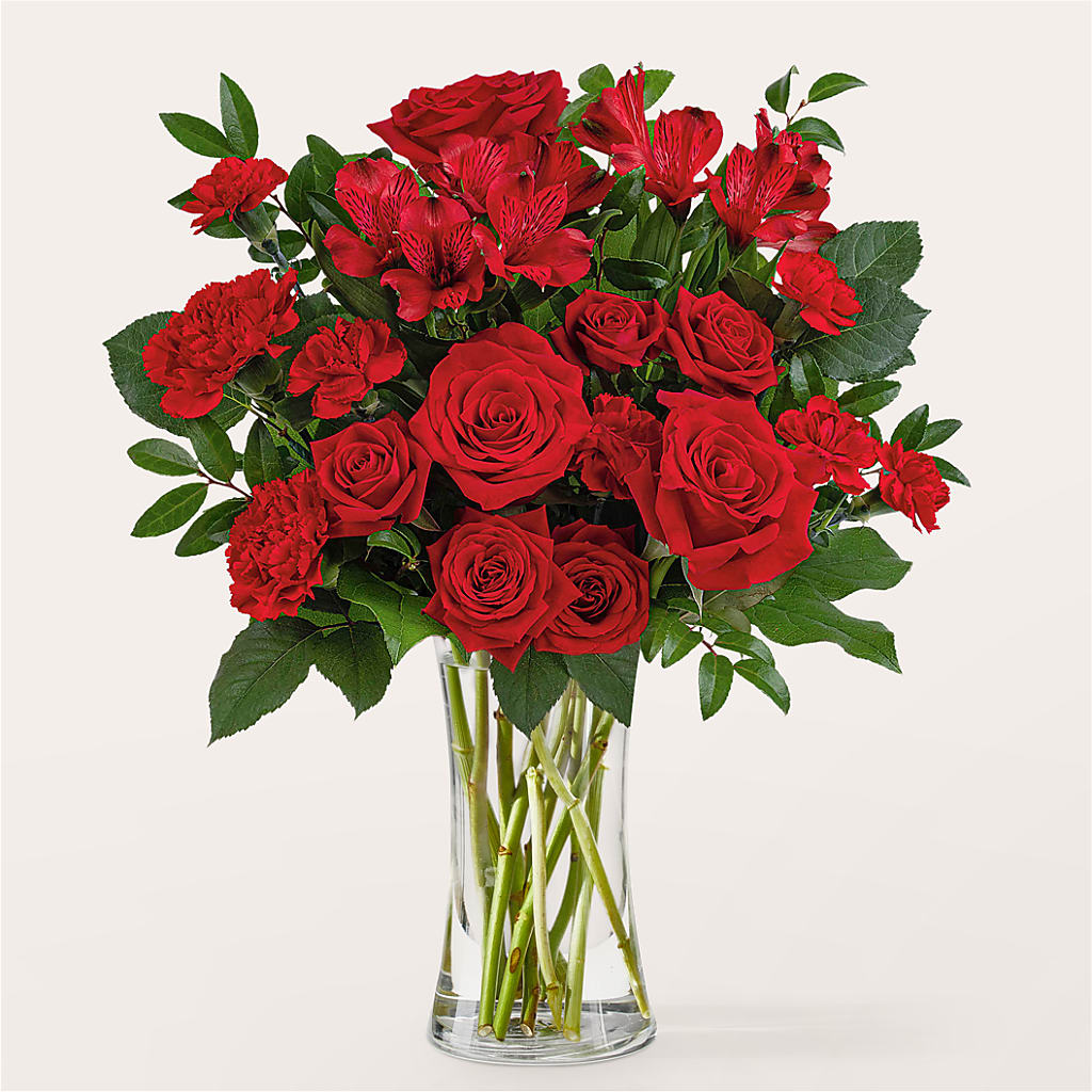 Brilliant Ruby Bouquet – Maplewood Florist, Maplewood NJ