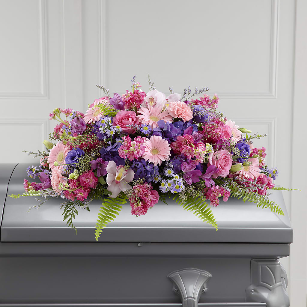 Glorious Garden Casket Spray – Maplewood Florist, Maplewood NJ
