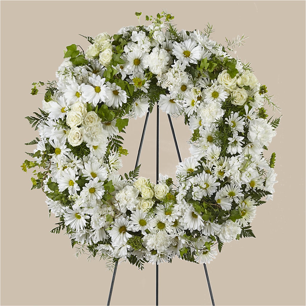 Faithful Wishes Wreath – Maplewood Florist, Maplewood NJ