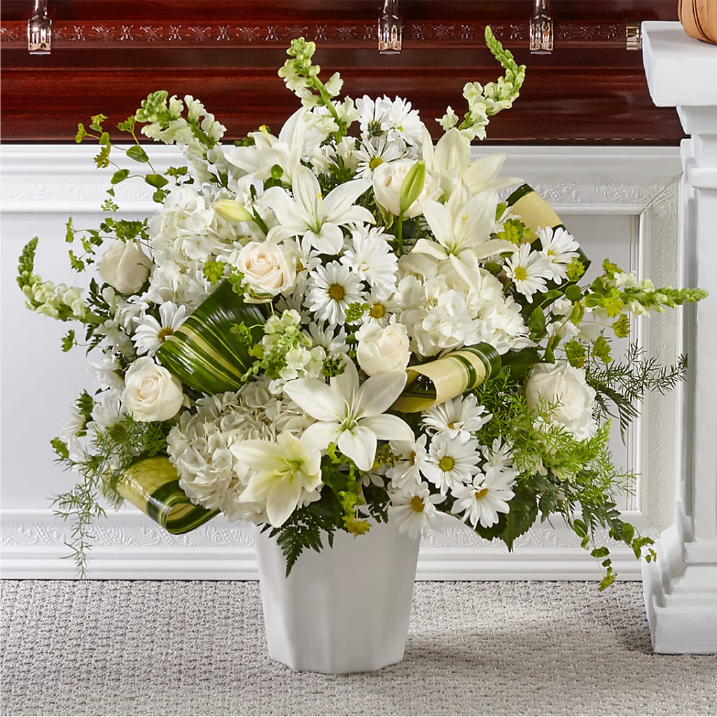 Thoughts of Tranquility Floor Basket – Maplewood Florist, Maplewood NJ