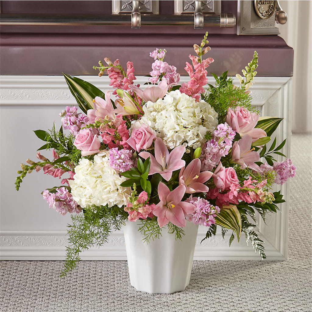 Simply Serene Floor Basket – Maplewood Florist, Maplewood NJ