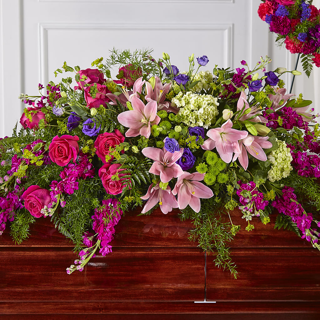 Radiant Tribute Casket Spray – Maplewood Florist, Maplewood NJ