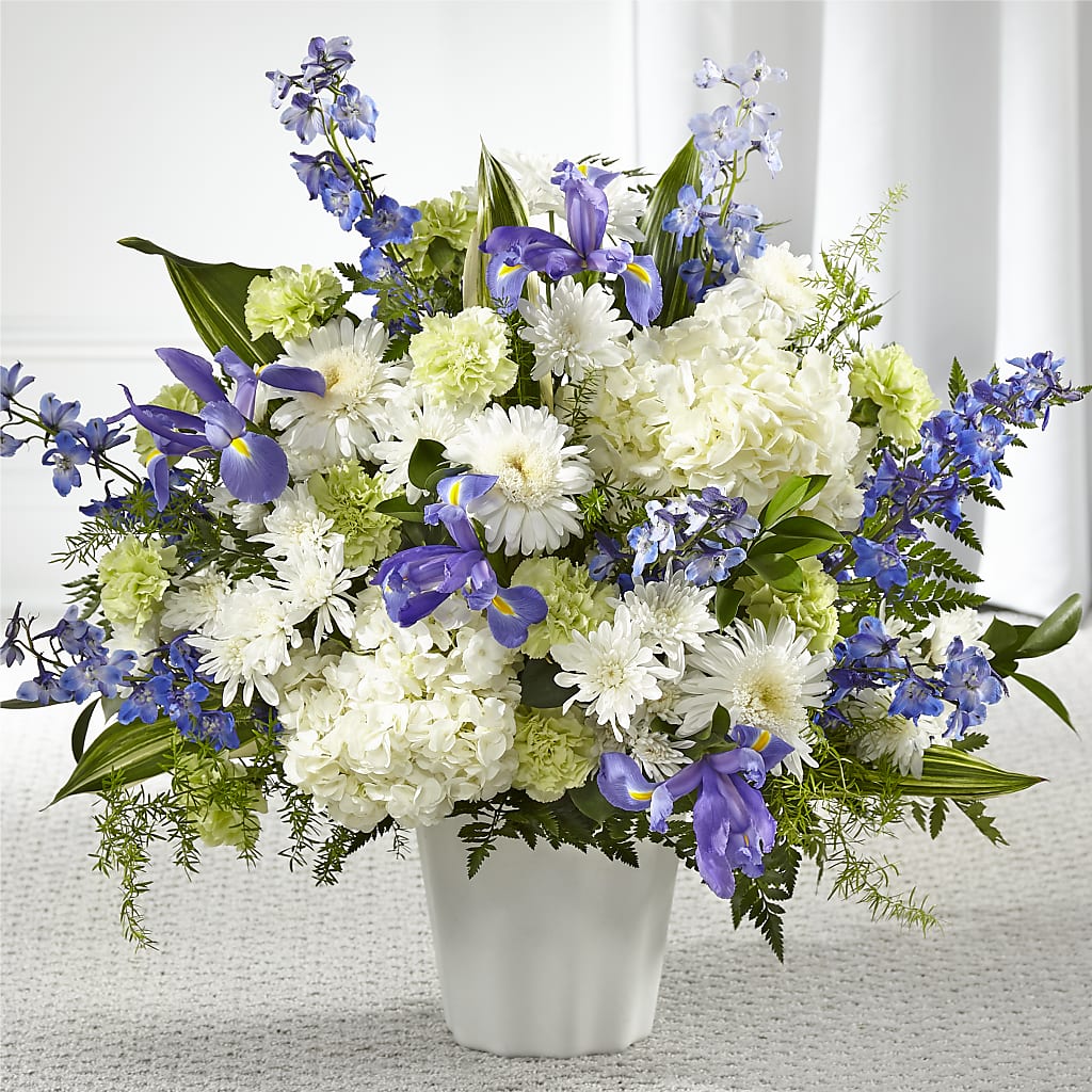 Soft Serenity Floor Basket – Maplewood Florist, Maplewood NJ
