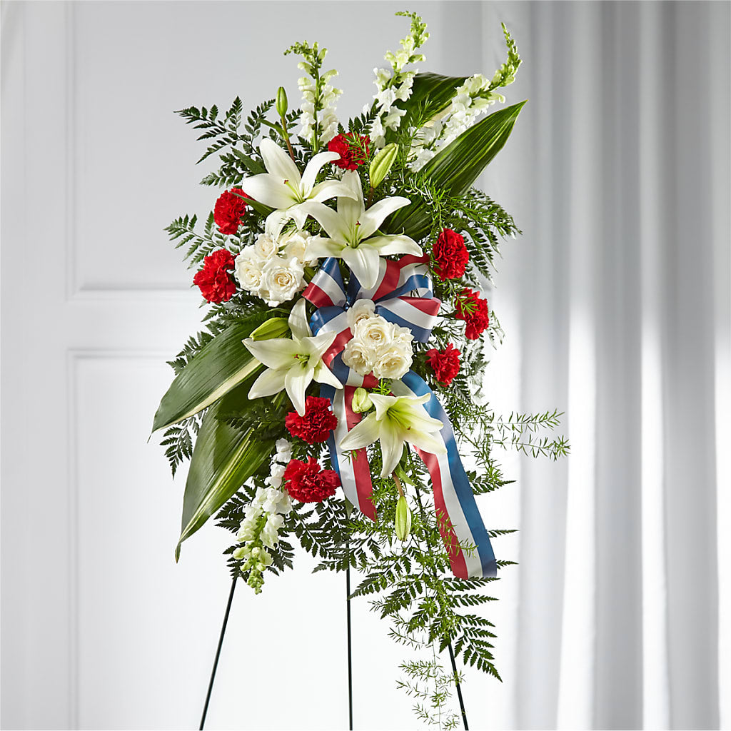 Stars of Life Standing Spray – Maplewood Florist, Maplewood NJ