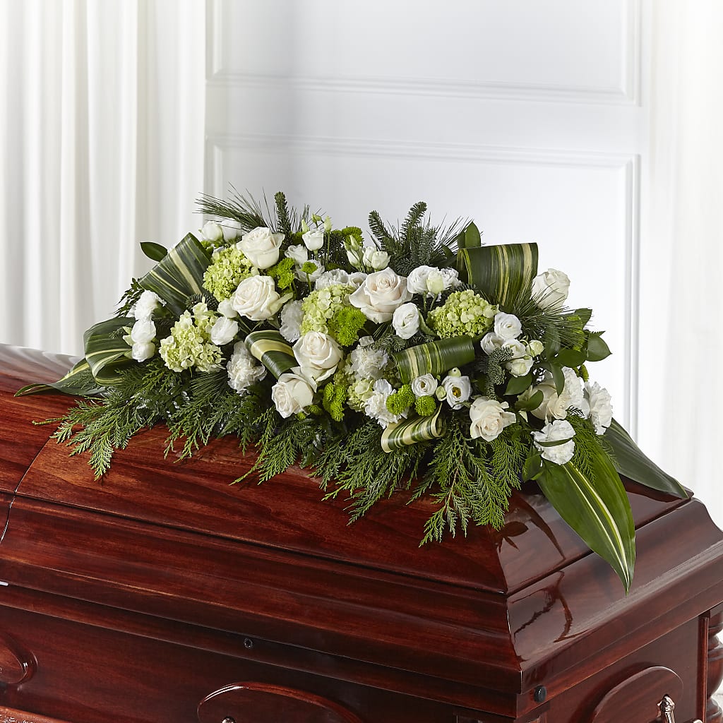 Hopeful Gesture Casket Spray – Maplewood Florist, Maplewood NJ