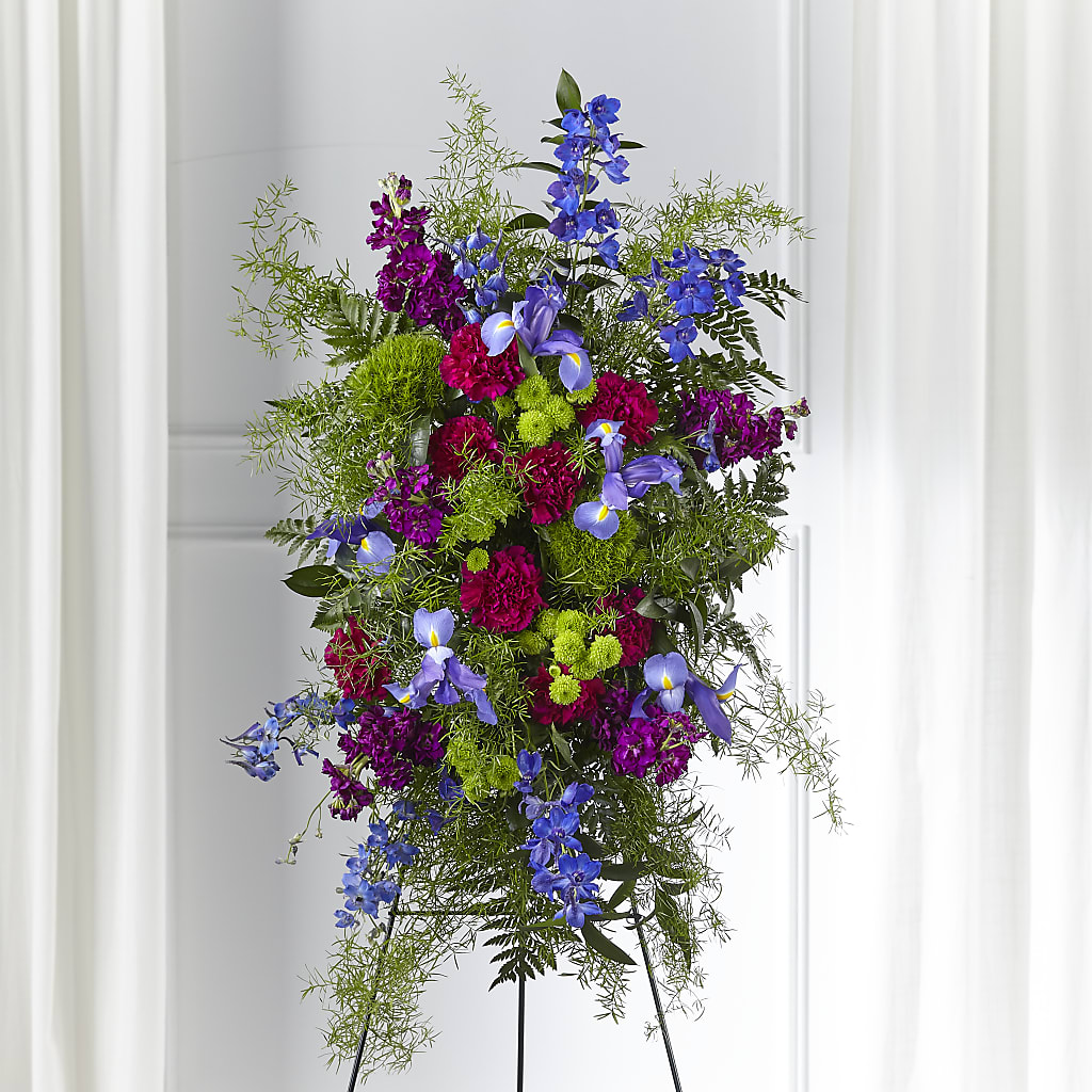 Heavenly Skies Standing Spray – Maplewood Florist, Maplewood NJ