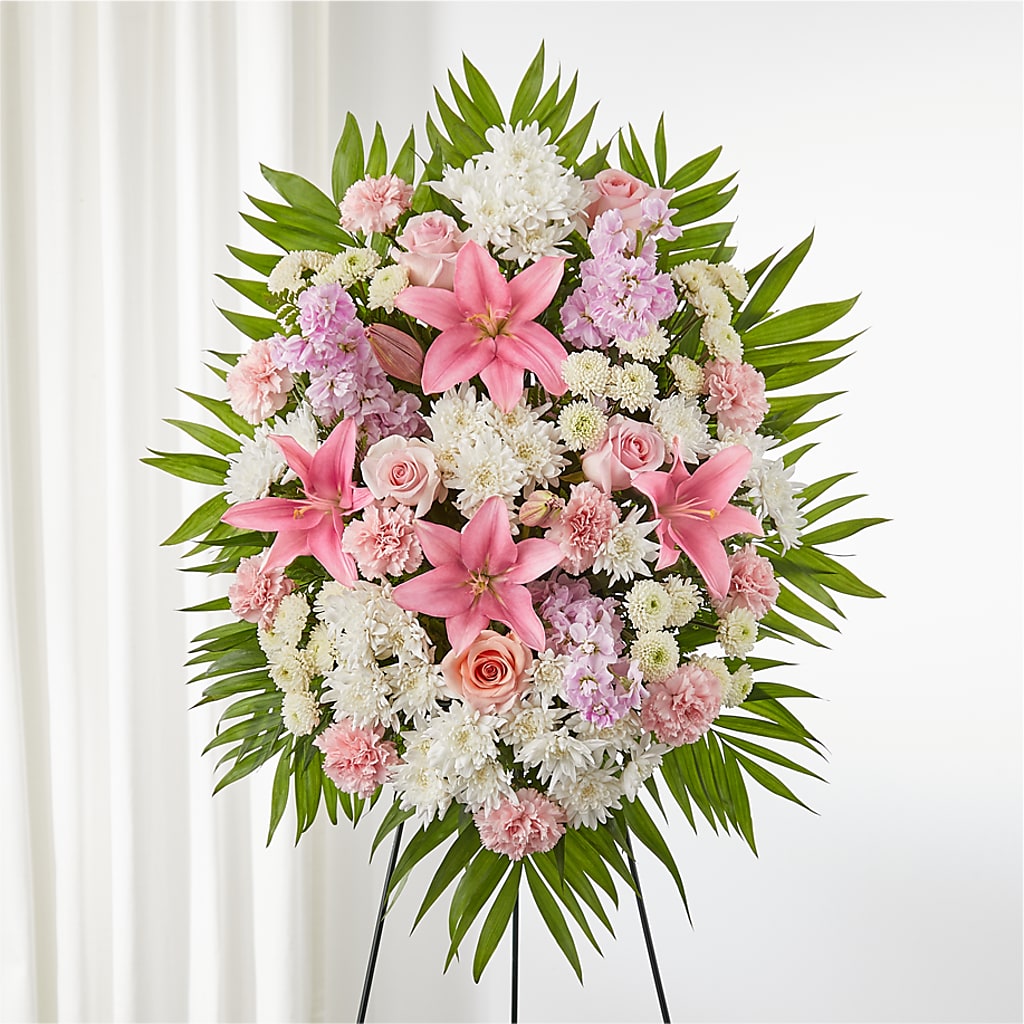 Offering Solace Standing Spray – Maplewood Florist, Maplewood NJ