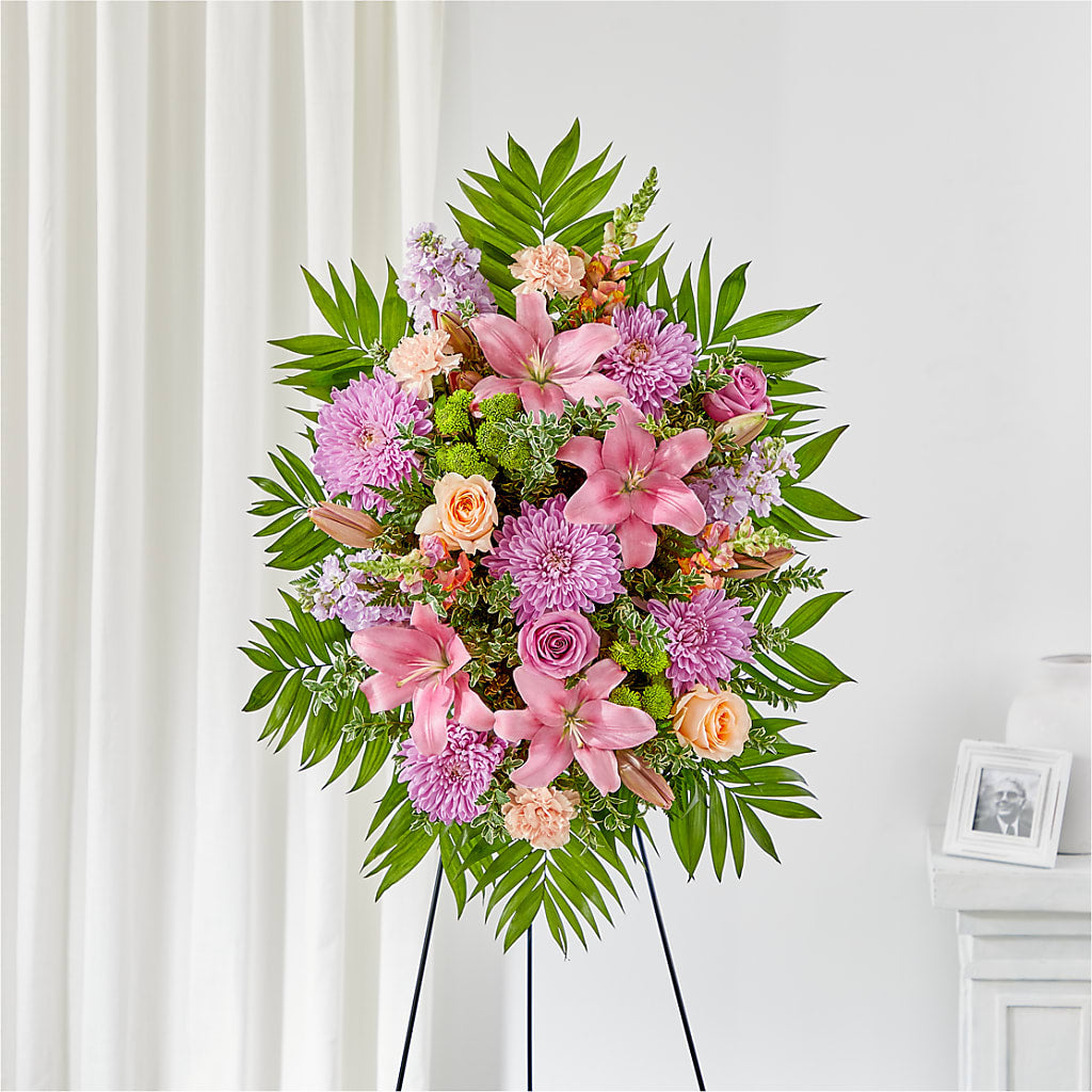 Love & Light Standing Spray – Maplewood Florist, Maplewood NJ