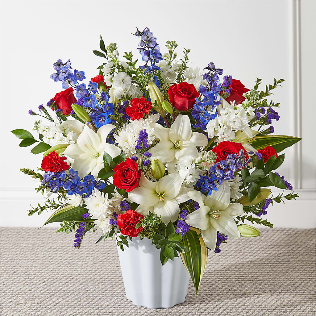 Consoled Floor Basket – Maplewood Florist, Maplewood NJ