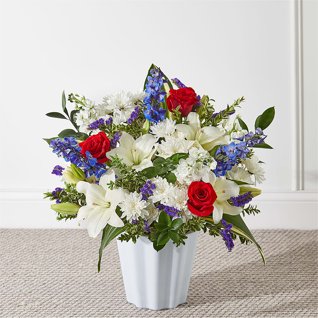 Consoled Floor Basket – Maplewood Florist, Maplewood NJ