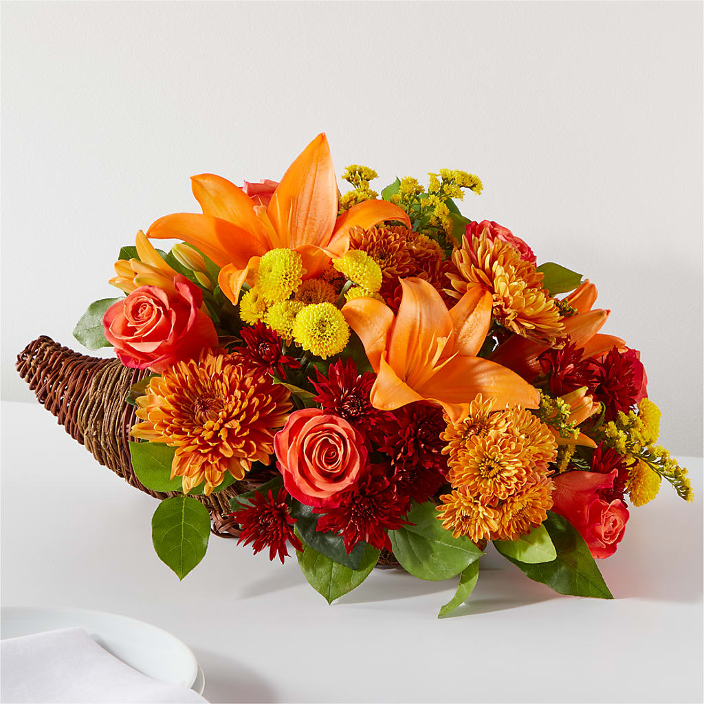 Bouquet of Blessings Cornucopia – Maplewood Florist, Maplewood NJ