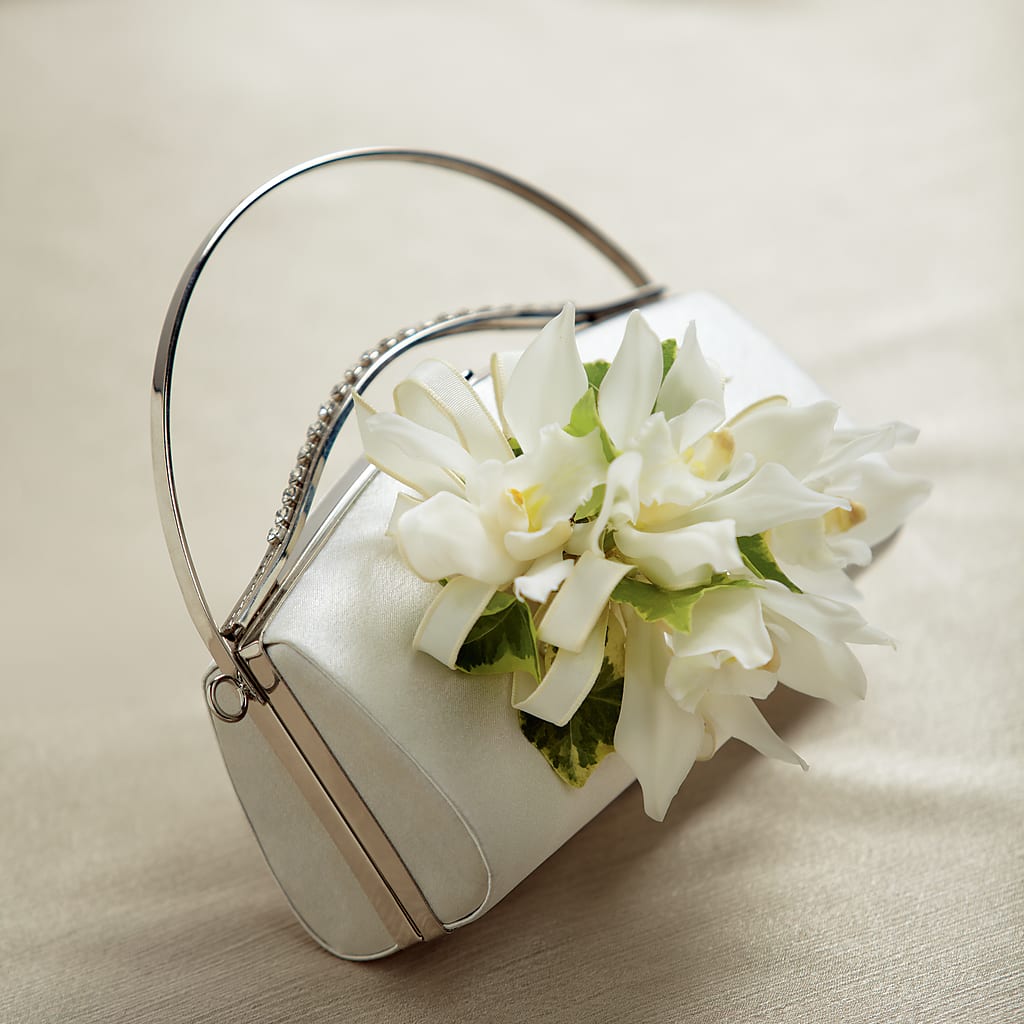 White Purse Decor – Maplewood Florist, Maplewood NJ