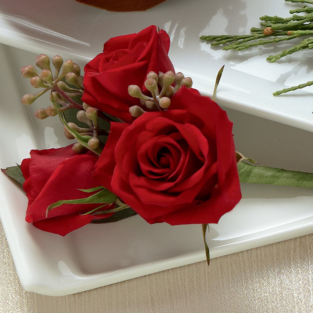 Red Spray Rose Boutonniere – Maplewood Florist, Maplewood NJ