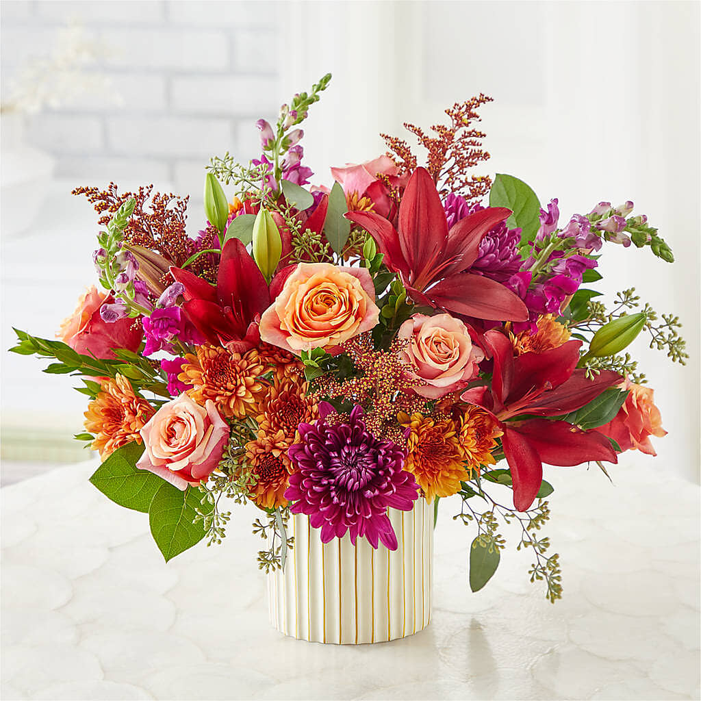 Burgundy Landscape Bouquet –  Maplewood Florist, Maplewood NJ