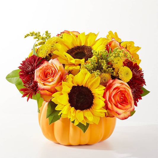 Golden Gourd Pumpkin Bouquet –  Maplewood Florist, Maplewood NJ
