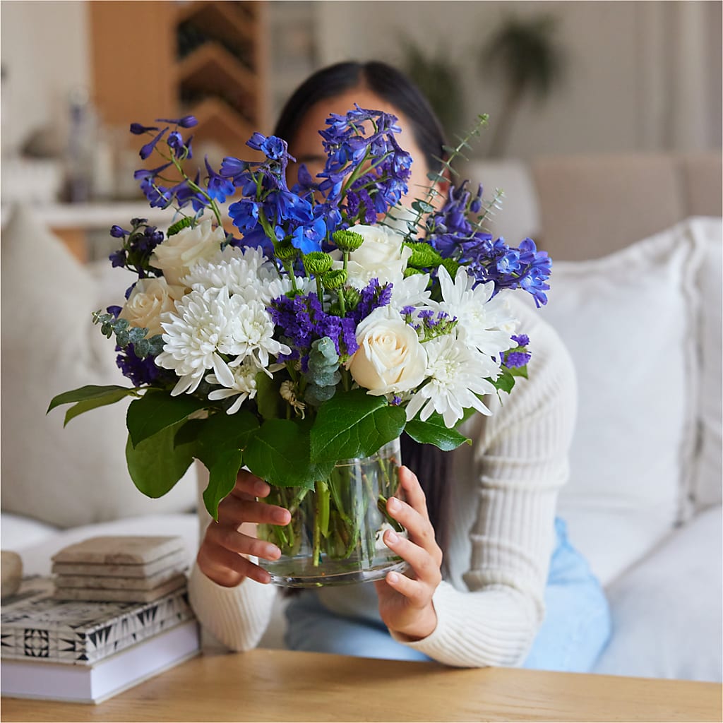 Cerulean Waves Bouquet –  Maplewood Florist, Maplewood NJ