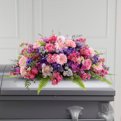 Glorious Garden Casket Spray –  Maplewood Florist, Maplewood NJ