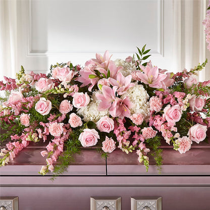 Life & Remembrance Casket Spray –  Maplewood Florist, Maplewood NJ