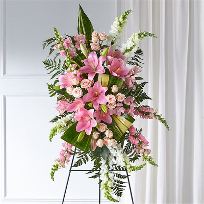Elegant Embrace Standing Spray –  Maplewood Florist, Maplewood NJ
