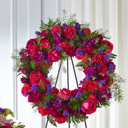 Calming Colors Wreath –  Maplewood Florist, Maplewood NJ