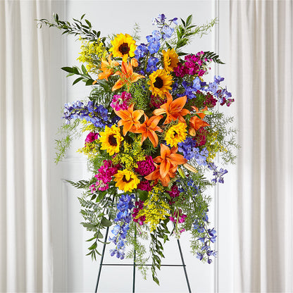 Sunlit Memories Standing Spray (Standard) –  Maplewood Florist, Maplewood NJ