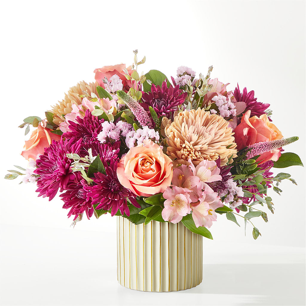 Berry Cobbler Bouquet with Ivory Vase –  Maplewood Florist, Maplewood NJ