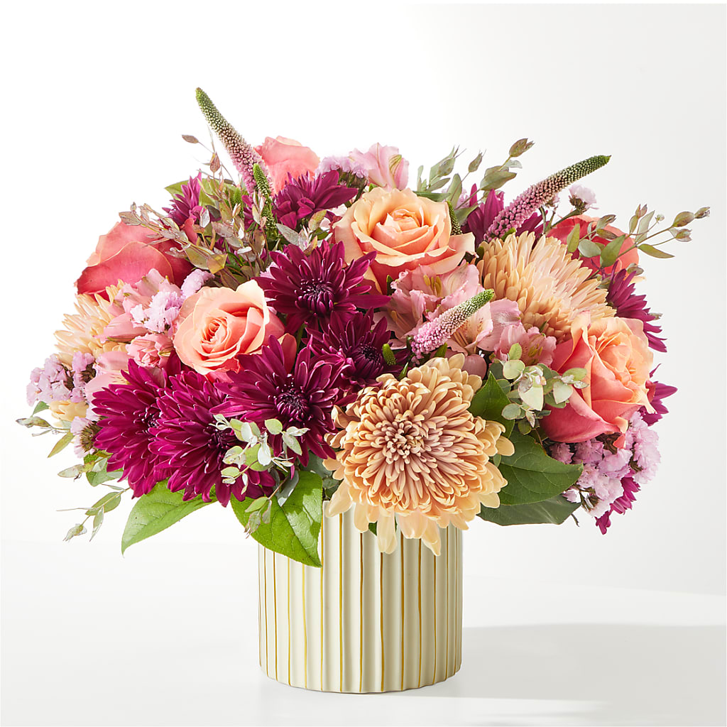 Berry Cobbler Bouquet with Ivory Vase –  Maplewood Florist, Maplewood NJ