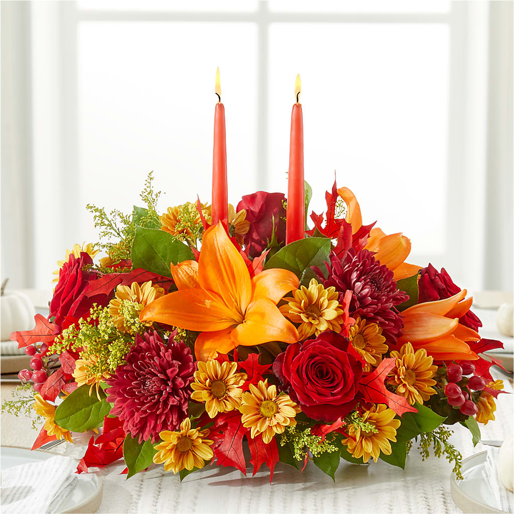 Autumn's Embrace Centerpiece –  Maplewood Florist, Maplewood NJ