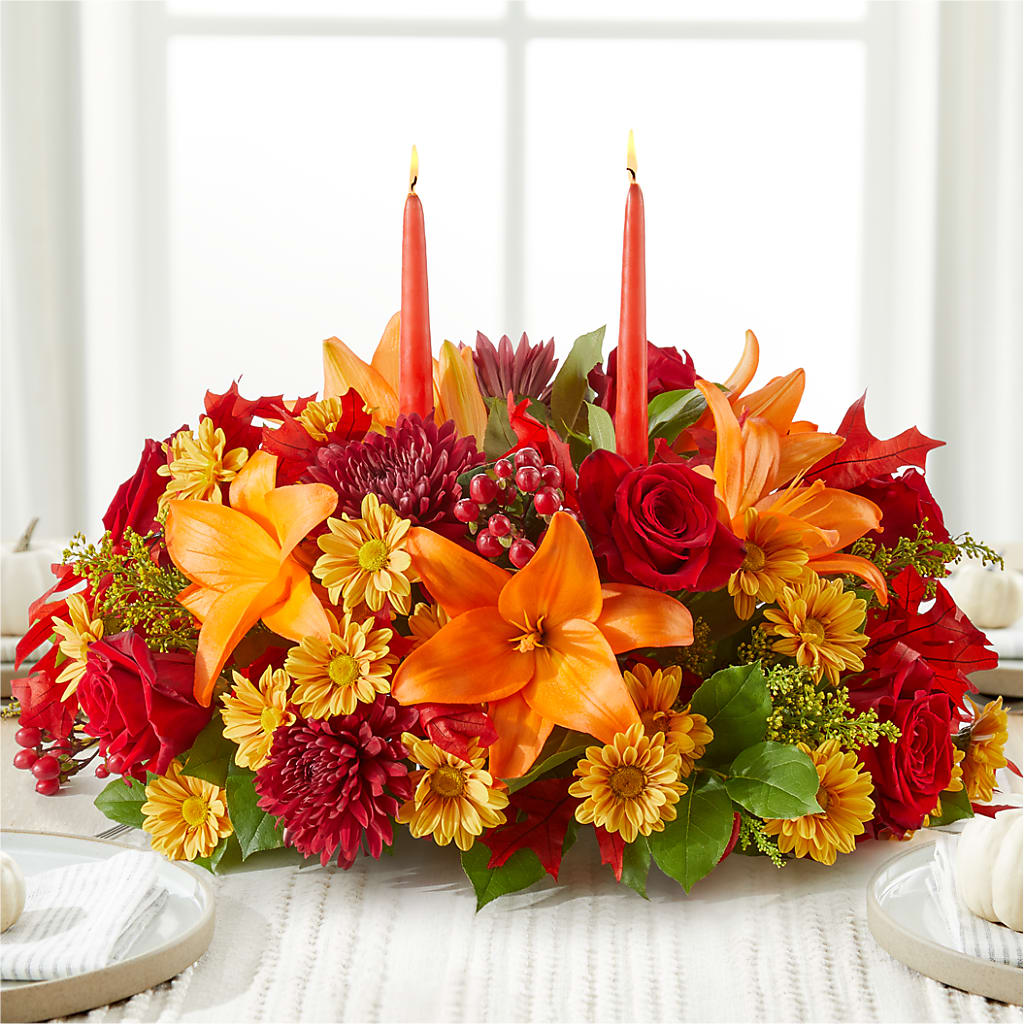 Autumn's Embrace Centerpiece –  Maplewood Florist, Maplewood NJ