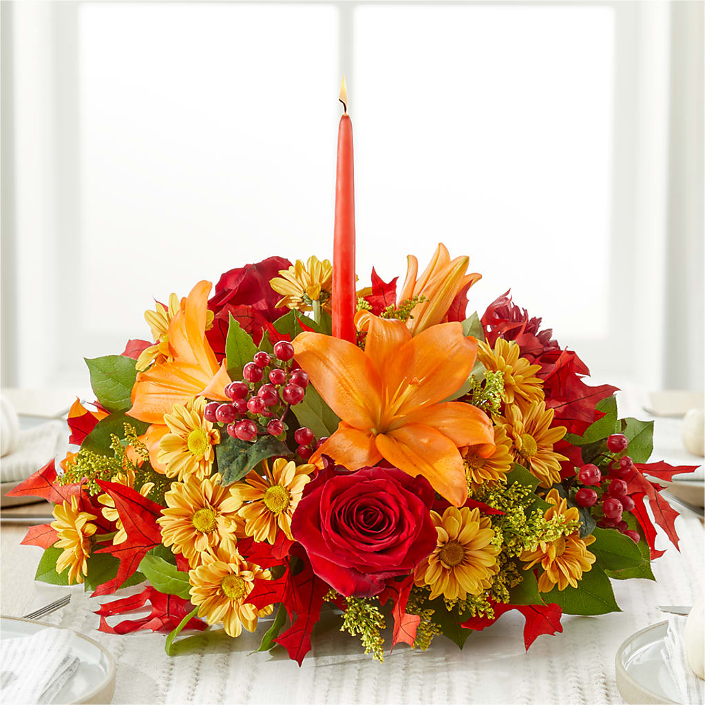 Autumn's Embrace Centerpiece –  Maplewood Florist, Maplewood NJ
