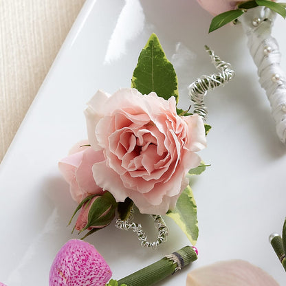 Pink Spray Rose Boutonniere –  Maplewood Florist, Maplewood NJ