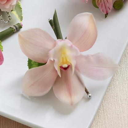Pink Cymbidium Boutonniere –  Maplewood Florist, Maplewood NJ