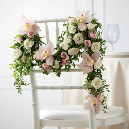 Orchid Rose Chair Décor –  Maplewood Florist, Maplewood NJ