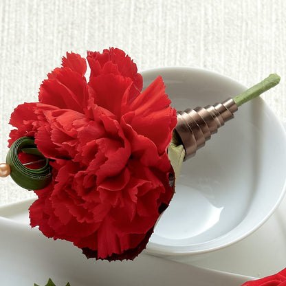 Red Carnation Boutonniere –  Maplewood Florist, Maplewood NJ